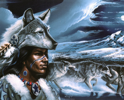art Indian wolfe
