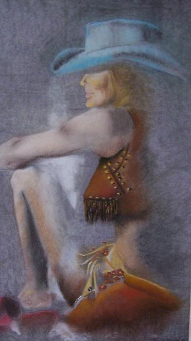 cowgirl-with-blue-hat-frances-marino