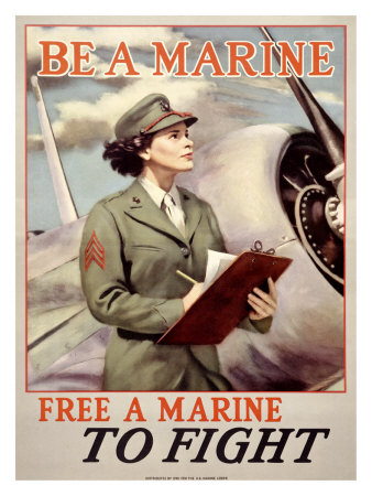 wwii-marine-woman-c-1944-posters