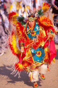 men’s fancy dancer, Wa:k Pow Wow, San Xavier Mission, near Tucson, Arizona